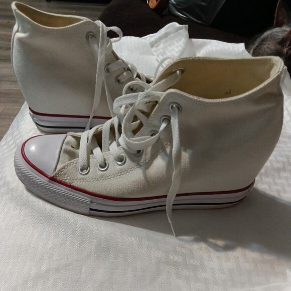 Converse Womens Chuck Taylor All Star High Top Shoes Size 8.5 Optic White - Picture 3 of 8